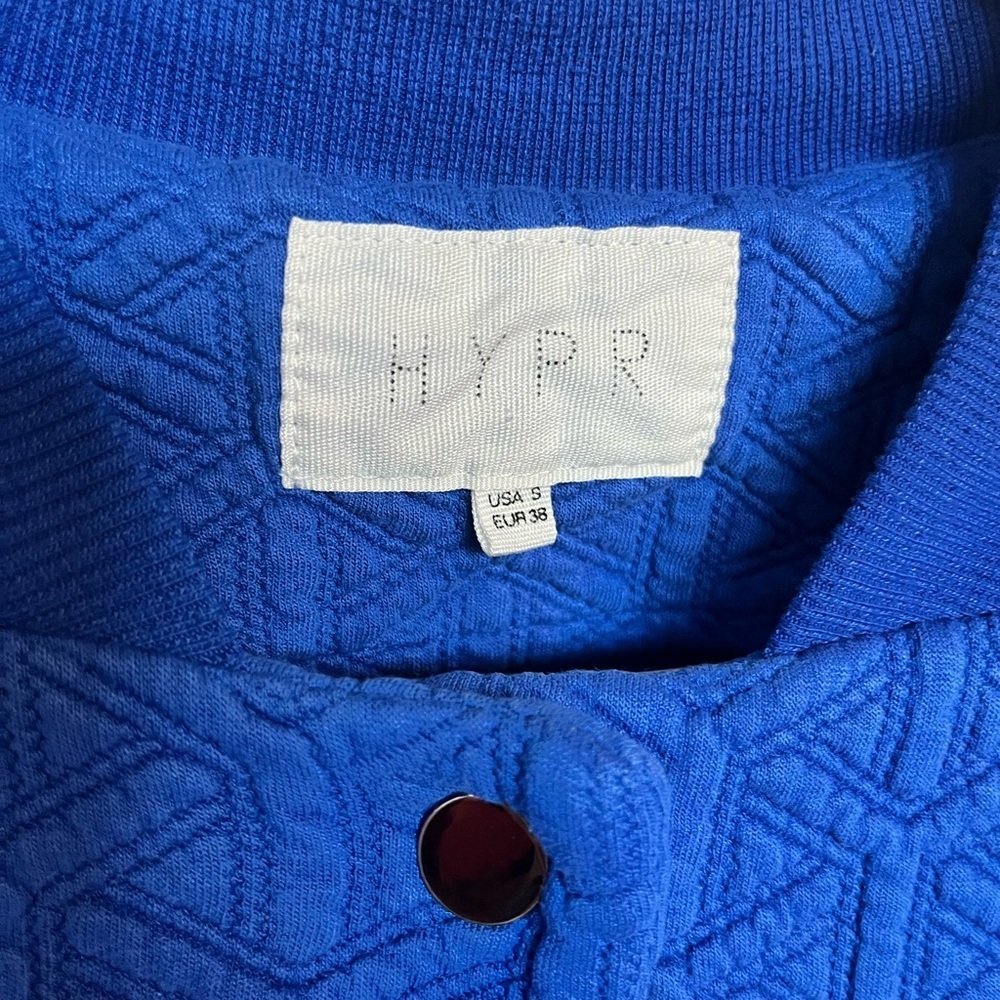 Hypr Button Up Sweatshirt Jacket Women’s Sz S - Picture 4 of 9